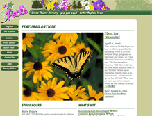 Tablet Screenshot of pecksgreenthumb.com